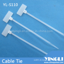 Nylon-Kabelbinder für Kennzeichnungsetikett